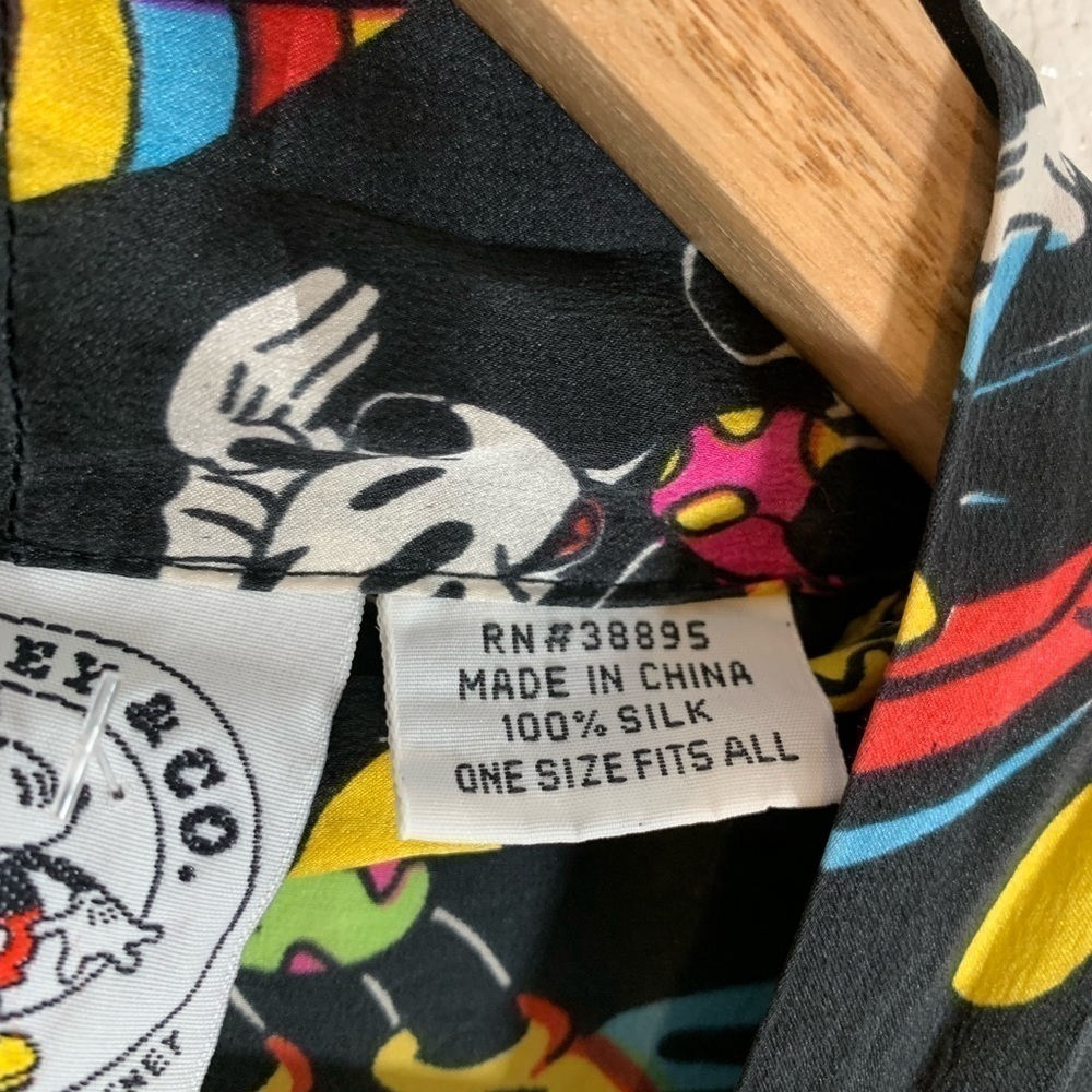 Vintage Disney Mickey And Minnie Mouse Silk Robe Size One Size Fits Most - Picture 13 of 15